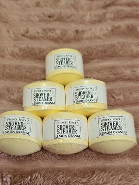 Lemon Orange Shower Steamers - Yellow Aromatherapy Tablets